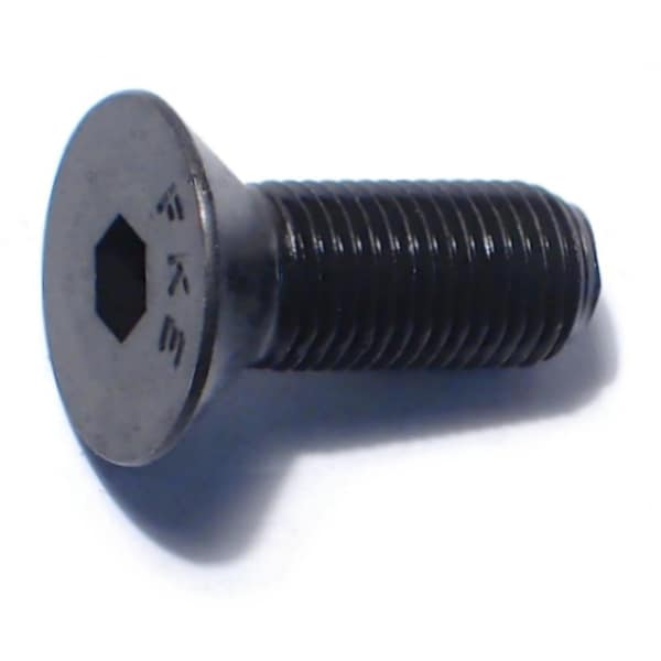 Midwest Fastener 3/8"-24 Socket Head Cap Screw, Flat, Plain Steel, 1 in Length, 5 PK 79554 - main